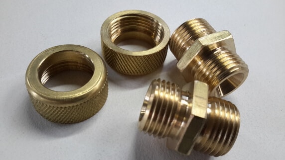 Brass fitting components